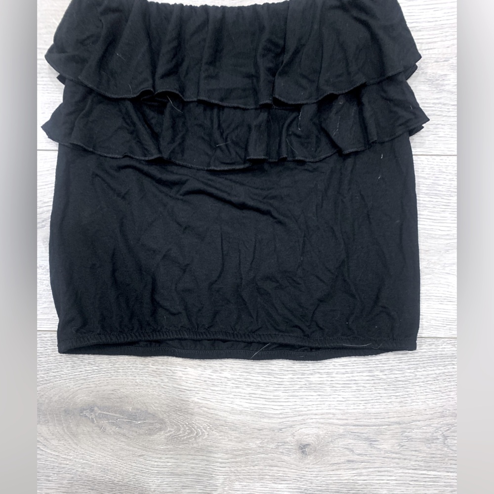 American Eagle Black Strapless Top